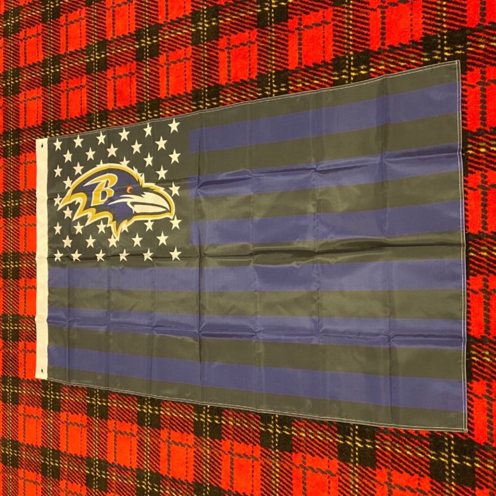 Brand new Baltimore Ravens banner flag